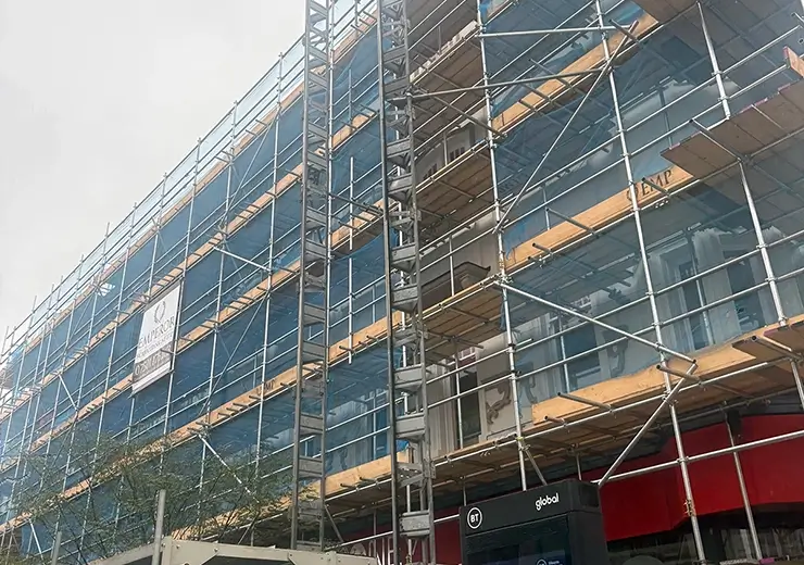 Large scaffolding installation in the North East