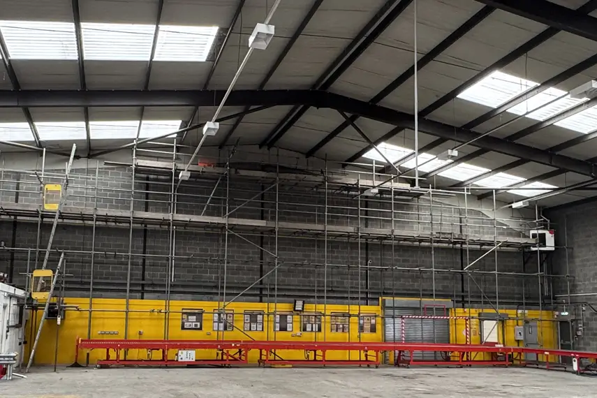 Industrial scaffolding in Chester-le-Street